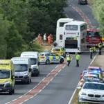 Major A686 Road Closure After Car and School Bus Collision Northumberland 2026