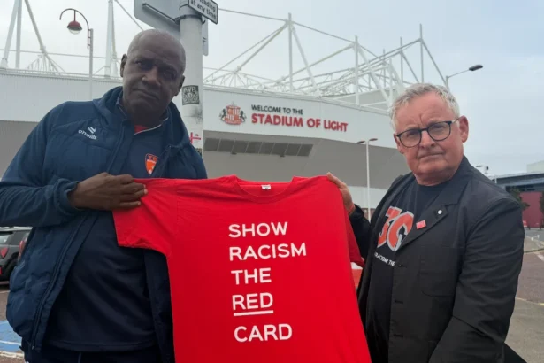 Newcastle Landmarks Light Up Red Show Racism Campaign 2026