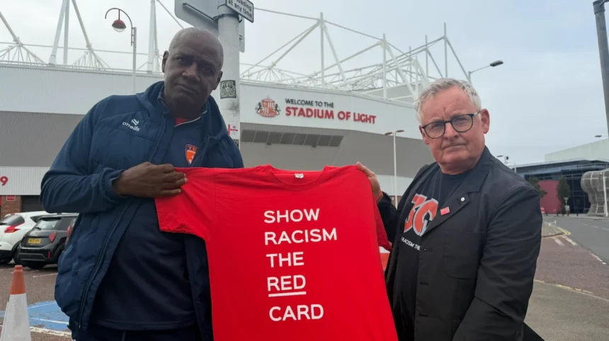 Newcastle Landmarks Light Up Red Show Racism Campaign 2026
